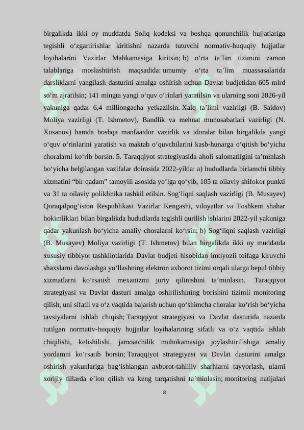 2022-2026-yillarga mo‘ljallangan yangi O‘zbekistonning taraqqiyot strategiyasi 8
