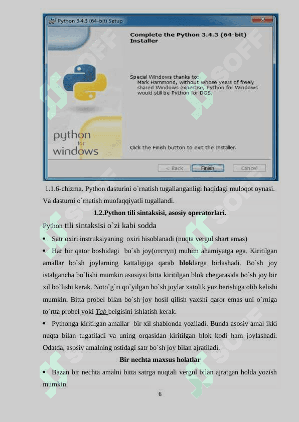 Python dasturlash tili qoʻllanma 6