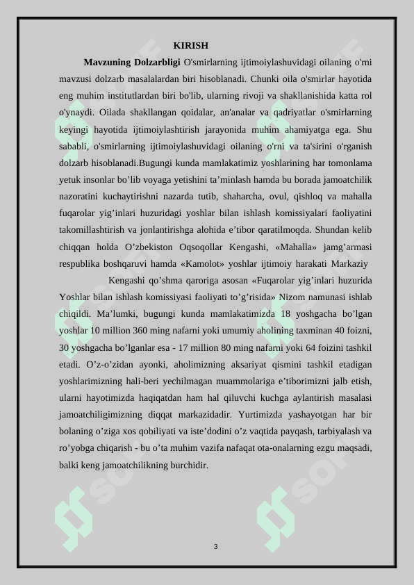 O’smirlarning ijtimoiylashuvidagi oilaning o’rni 3