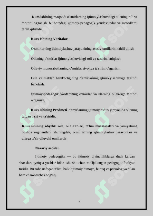 O’smirlarning ijtimoiylashuvidagi oilaning o’rni 4