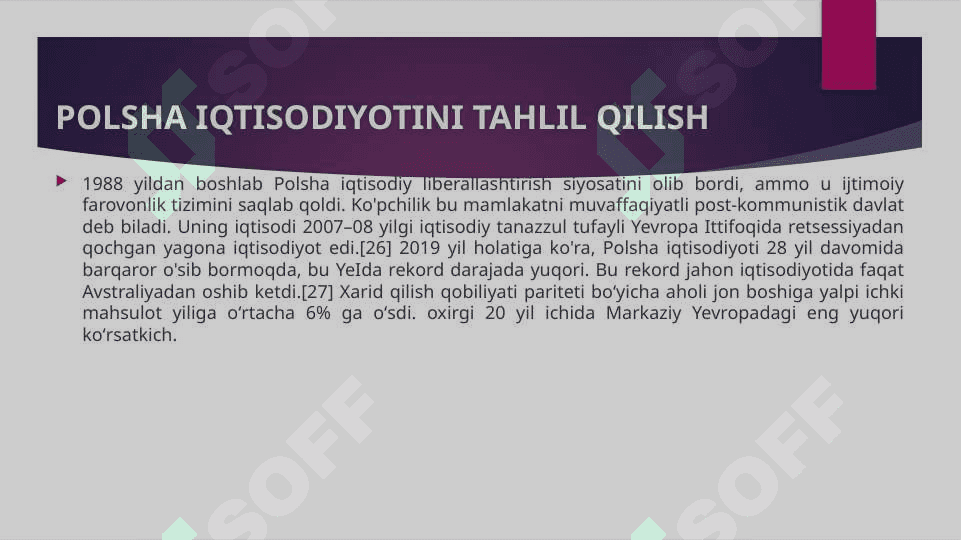 Polsha iqtisodiyotini tahlil qilish 7