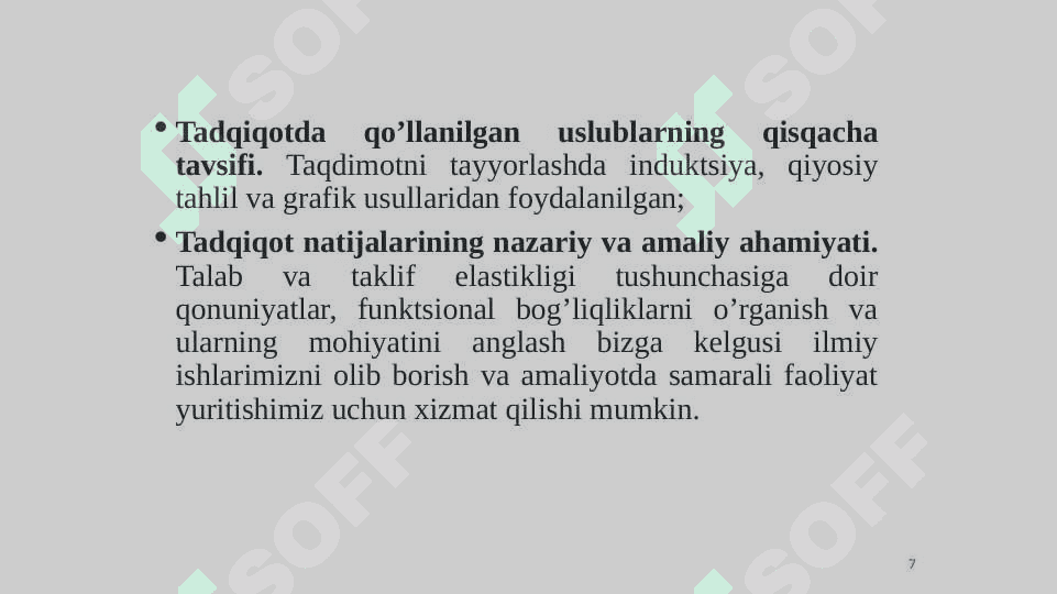 Taklif tahlili asoslari va ularga ta’sir etuvchi omillar 7