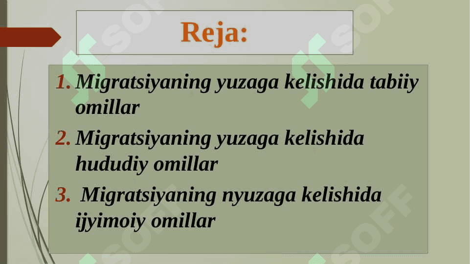 Migratsiya – Tabiiy, hududiy, ijtimoiy 2