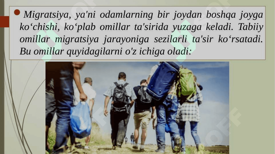 Migratsiya – Tabiiy, hududiy, ijtimoiy 4