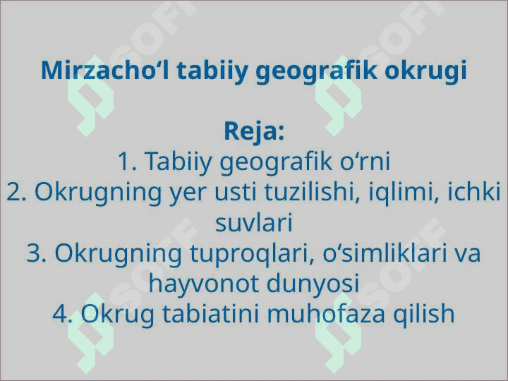 Mirzacho‘l tabiiy geografik okrugi - Мирзачул табиий географик округи 2
