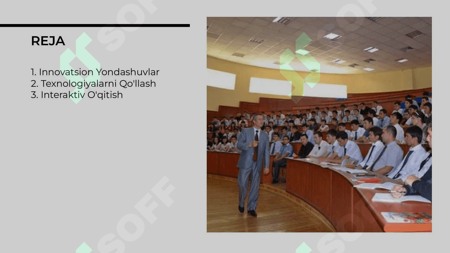 Oliy ta'lim tizimida o'quv jarayoni 2