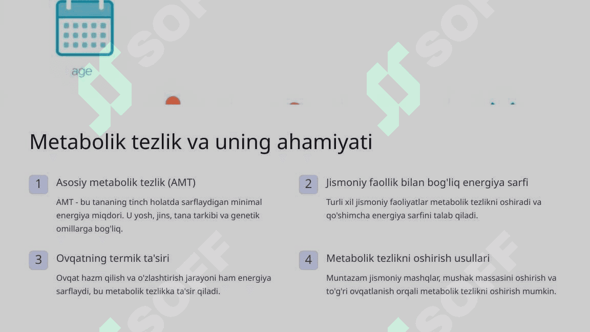 Energiya almashinuvini boshqarilishi 4