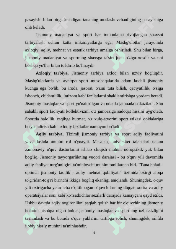 Shaxs tarbiyasida jismoniy tarbiyaning ahamiyati 5