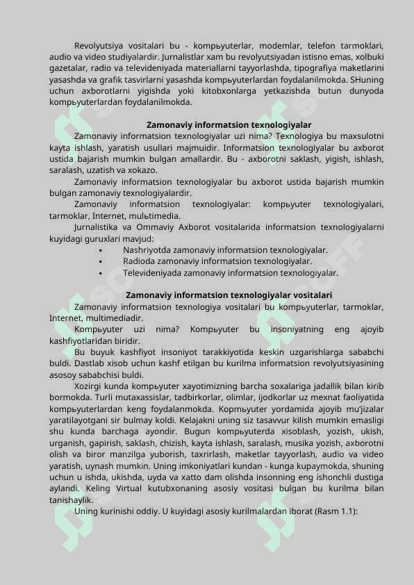 Internetdan foydalanish kurs ishi 3