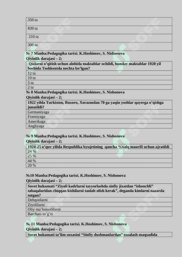 1945-1990 – yillarda O’zbekistonda ta’lim tizimi va pedagogika fani rivoji 2