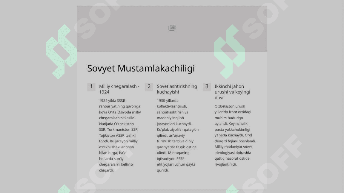 O‘zbek davlatchiligining shakllanishi va taraqqiyot bosqichlari. 6