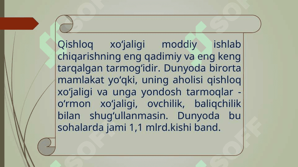 Qishloq xoʻjaligi tarmoqlari tarkibi 3