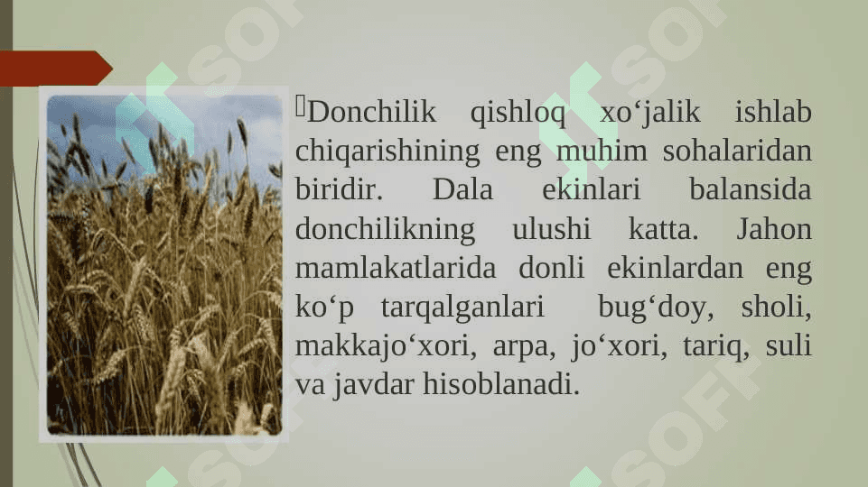 Qishloq xoʻjaligi tarmoqlari tarkibi 8