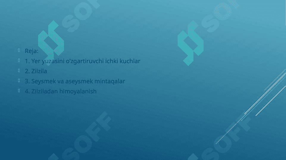 Seysmik va aseysmik mintaqalar 2