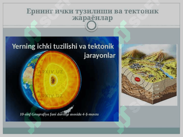 Тектоник харакатлар хиллари 4