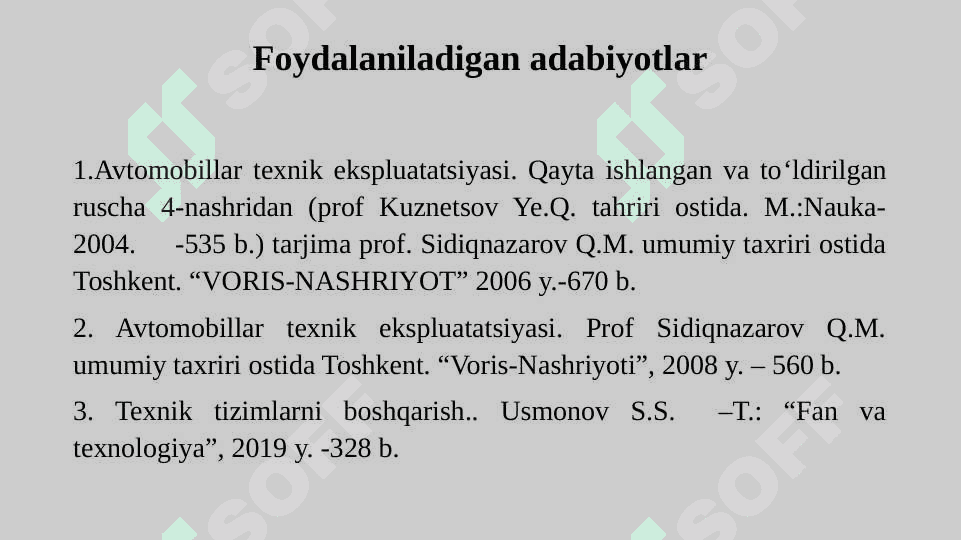 Texnik tizimlarning ishlab chiqarish tarkiblari va ularga ta’sir etuvchi omillar 2