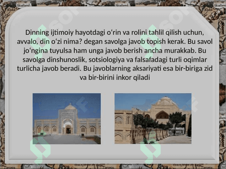 Din sotsiologiyasi 4