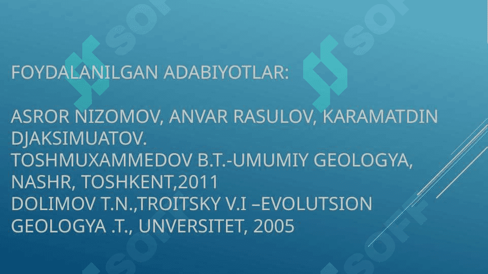 Endoen geologik jarayonlar 2