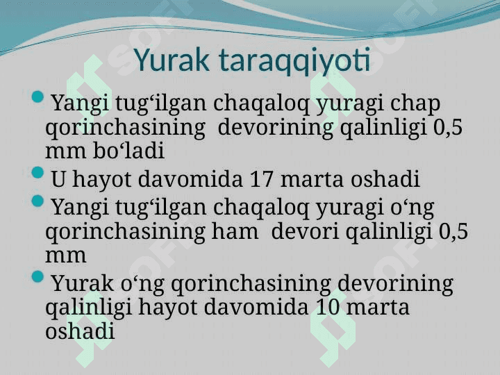 BOLALARDA YURAK-QON TOMIR TIZIMINING ANATOMO-FIZIOLOGIK XUSUSIYATLARI 4