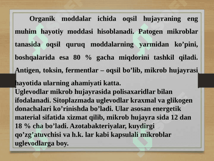 Mikroorganizmlar fiziologiyasi 4