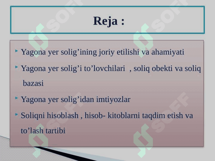 Yagona yer solig’i 2