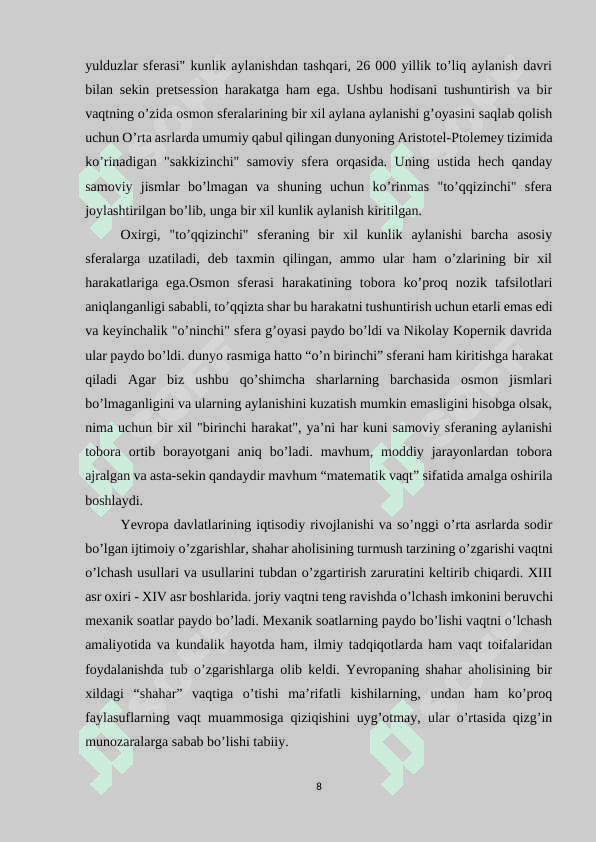 3-sinfda vaqt o'lchov birliklarini o'rgatish metodikasi 8