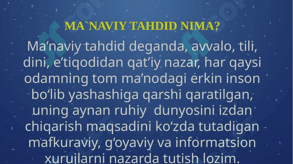 HUSHYORLIK VA OGOHLIK  DAVR TALABI 5