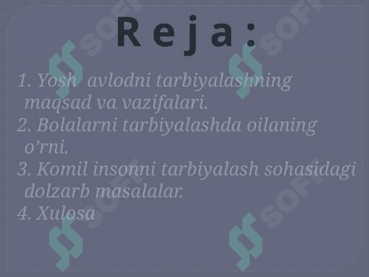 OILA TARBIYASI ASOSLARI 2