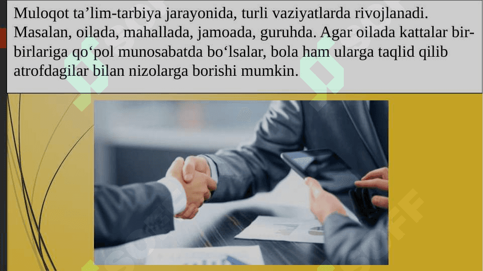 Shaxs shakllanishidagi psixologik - pedagogik masalalar 7
