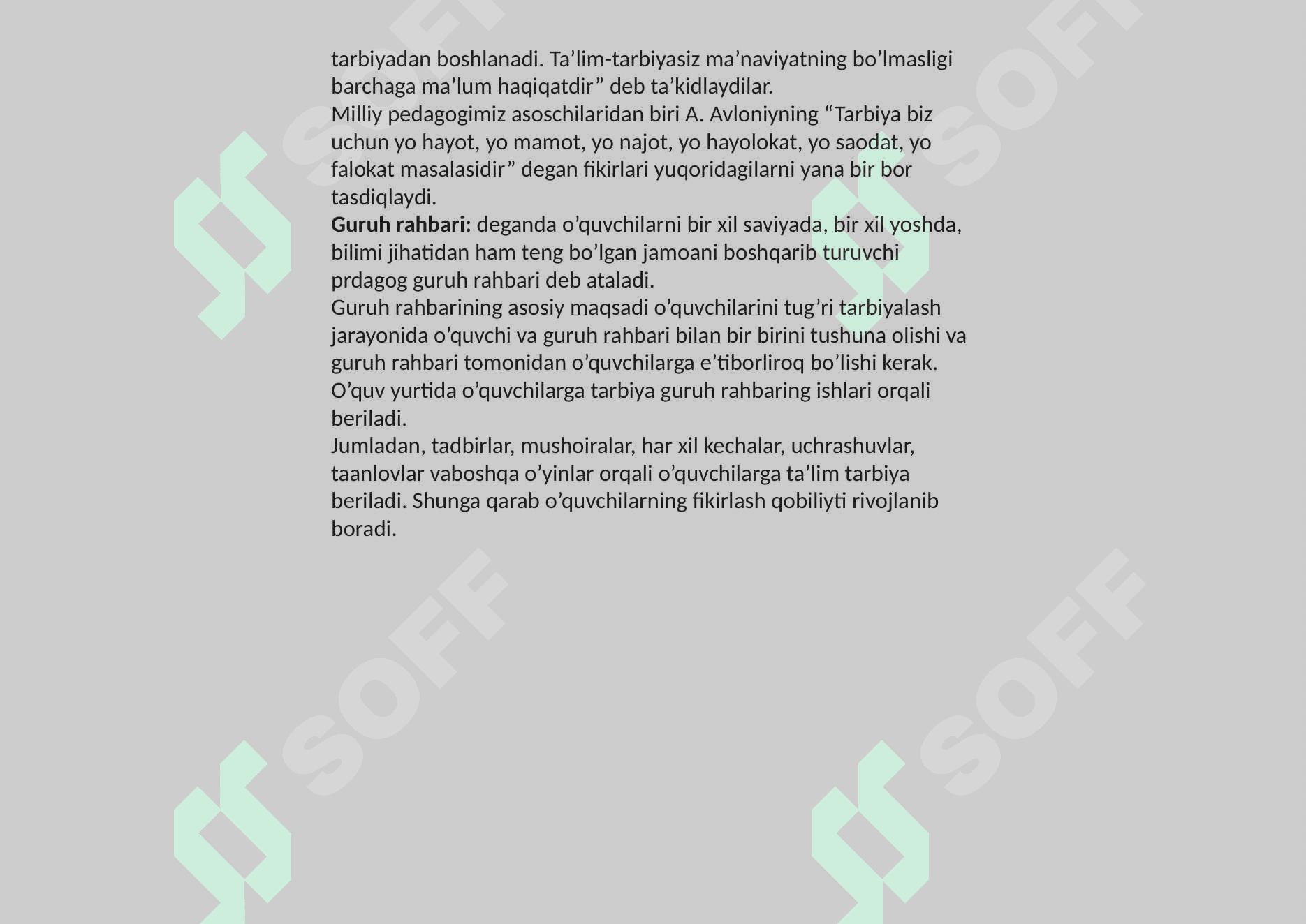 O'quvchilarning tarbiyaviy ishlarini tashkil etishdagi mahorati 3
