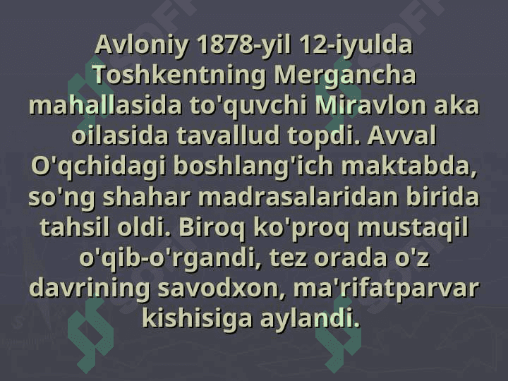 Abdulla Avloniy hayoti va ijodi 6