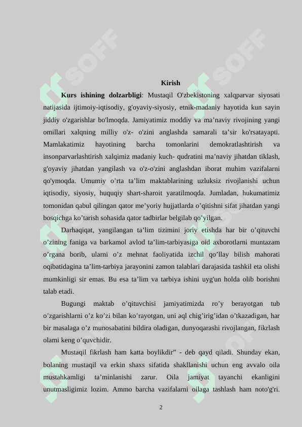 SINF RAHBARINING OILA VA JAMOATCHILIK BILAN HAMKORLIGINI TASHKIL ETISH 2