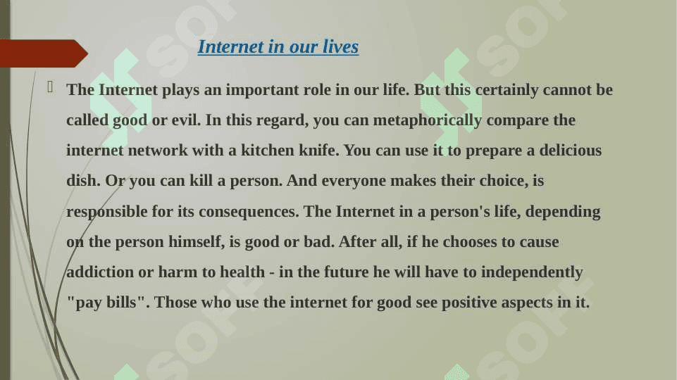 Internet in our lives 2