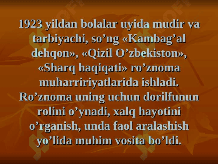 G’afur G’ulom hayoti va ijodi 6