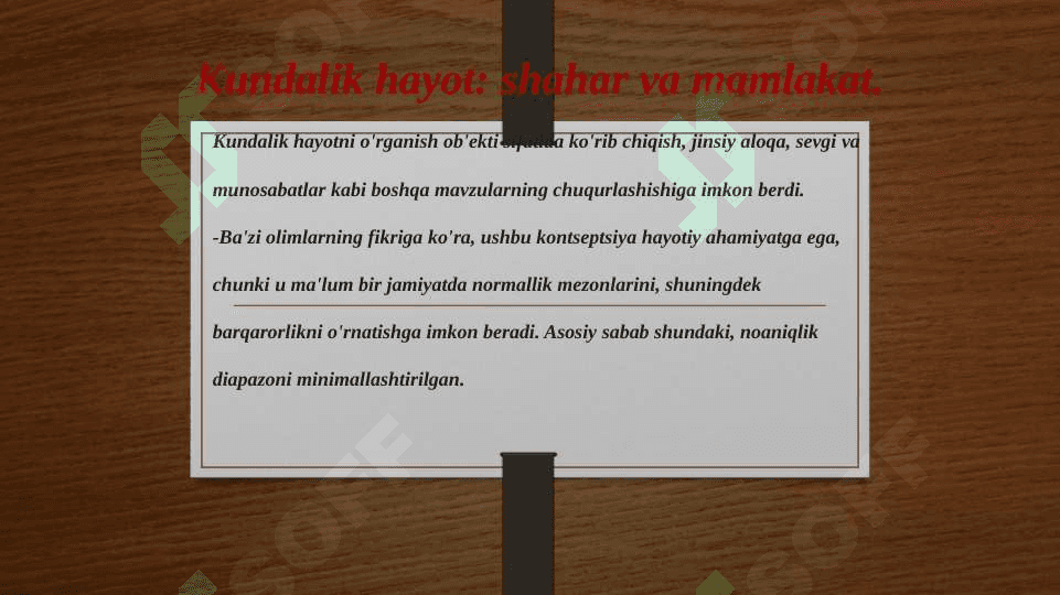 shahar va mamlakat 2
