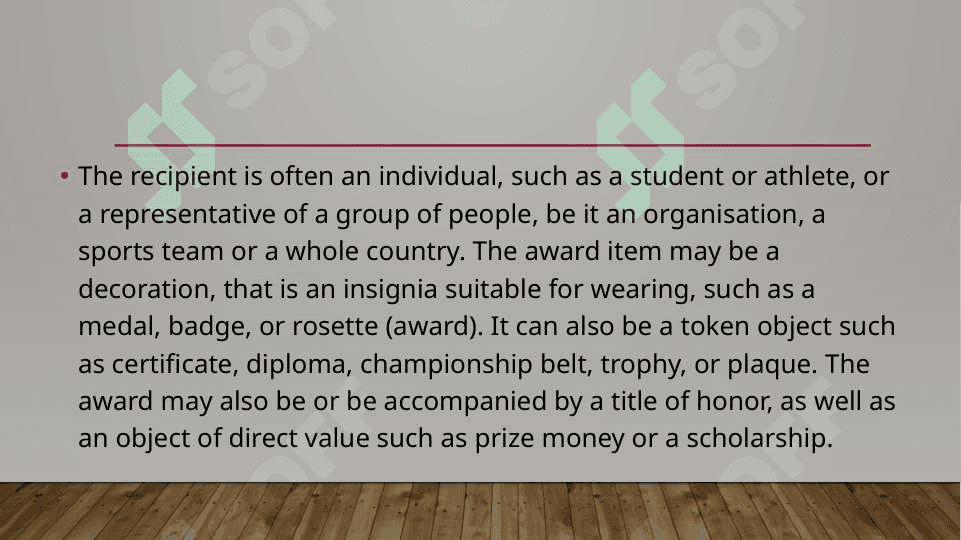 Awards and trophies 4