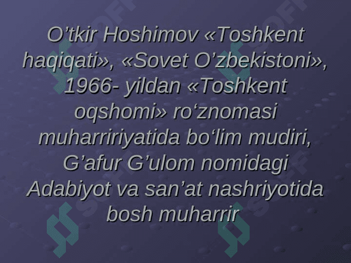 O'tkir Hoshimov hayoti va ijodi 5