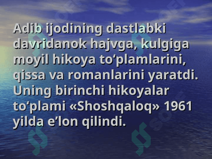Xudoyberdi To'xtaboyev hayoti va ijodi 8