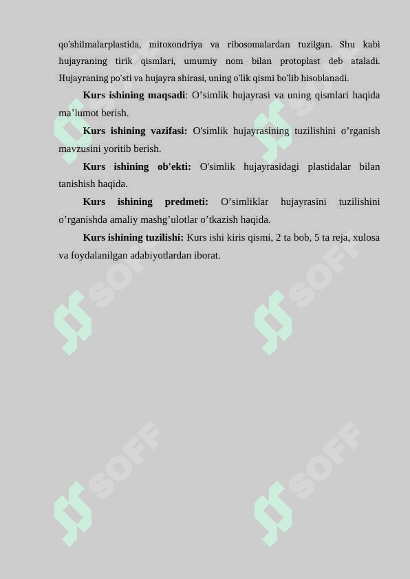О‘simlik hujayrasining energetikasi haqida 3