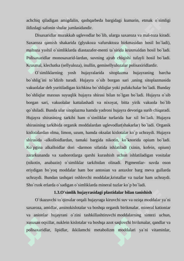 О‘simlik hujayrasining energetikasi haqida 8