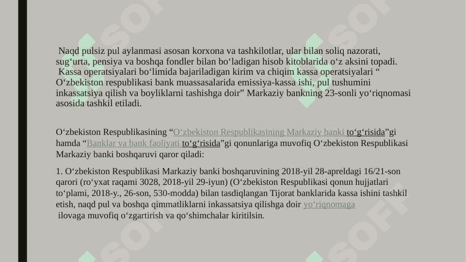 Banklarda kassa operatsiyalari hisobi 4