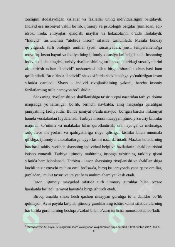 TARBIYA SHAXSNI MAQSADGA MUVOFIQ SHAKLLANTIRISH JARAYONI SIFATIDA 6