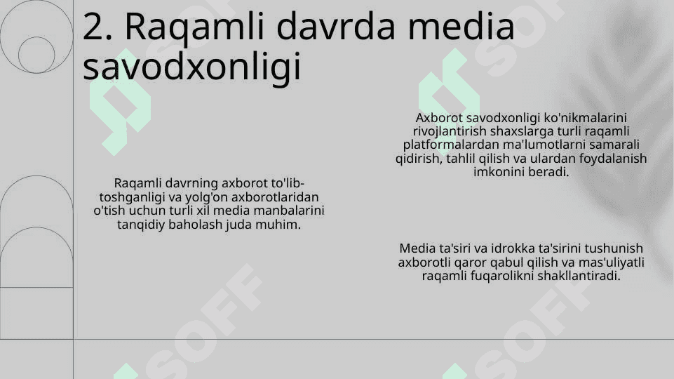 Axborot matnlari bilan ishlash va media madaniyati 5