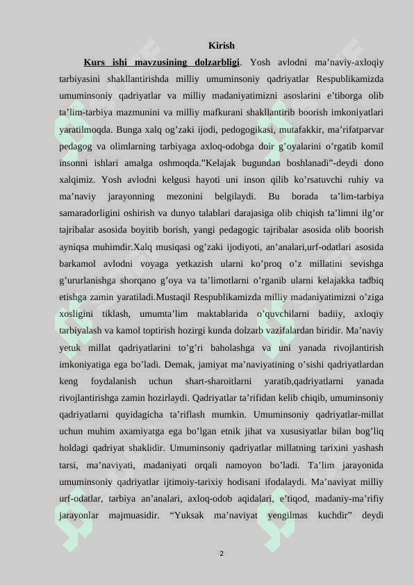 Sinfdan va maktabdan tashqari ishlarni tashkil qilishda ma'naviyat ishlari direktor  o'rinbosarining ish metodikasi 2