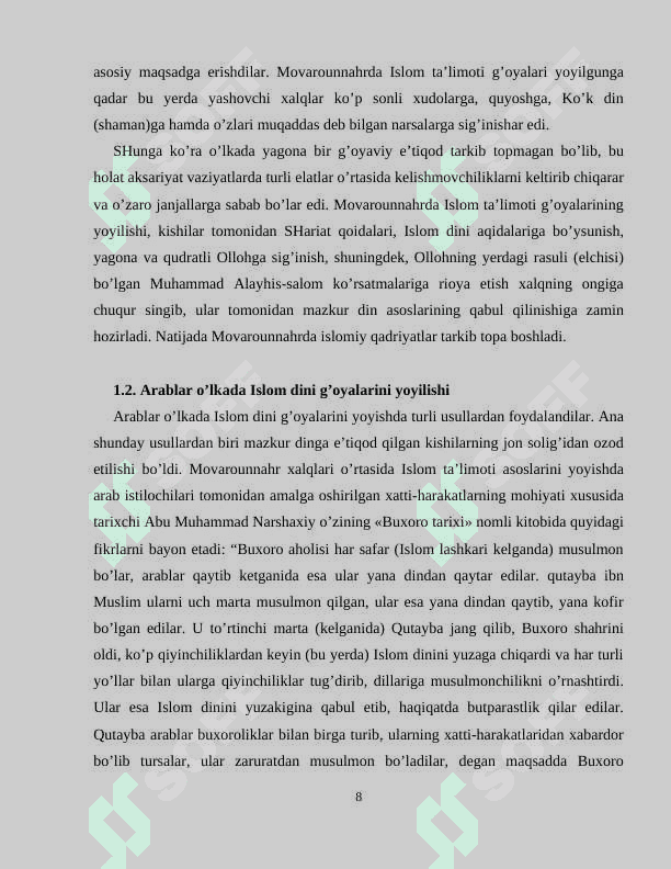 Imom al Buxoriy va At-Temiziyning hadis ilmining rivojlanishidagi xizmatlari 8