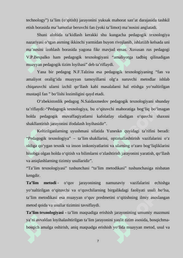 O’QITISH METODLARI 6