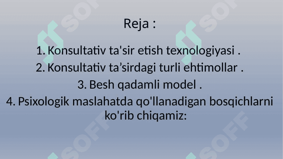 Konsultativ ta'sir etish texnologiyasi 2