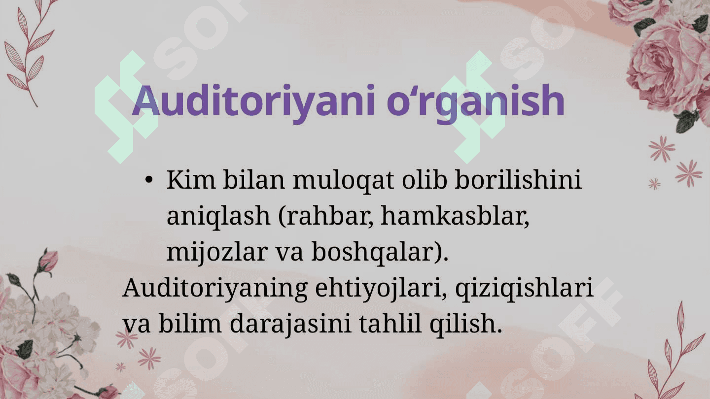 Boshqaruvda muloqatga kirishish bosqichlari 4