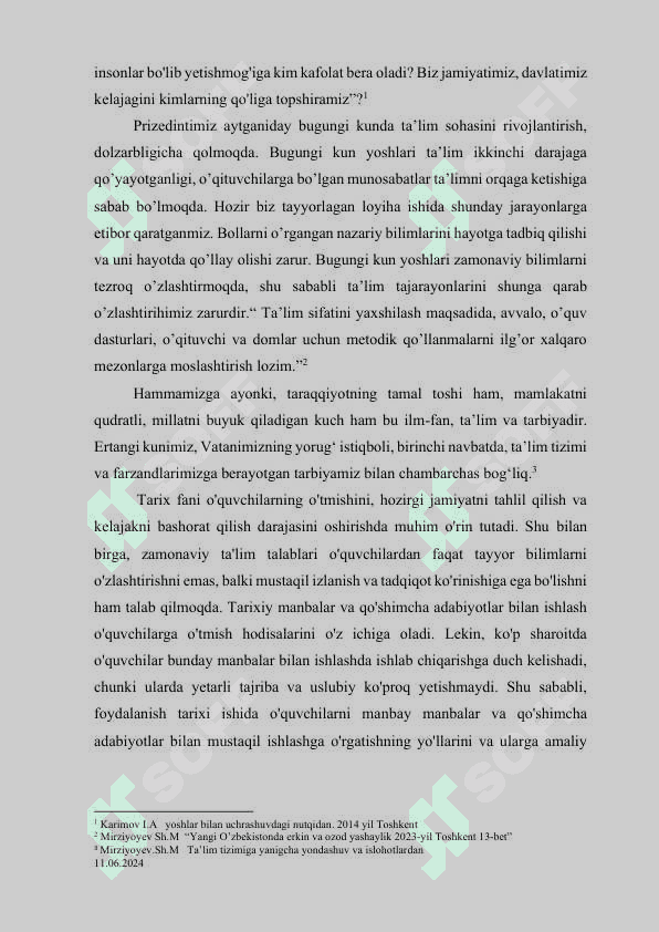 MAVZU: O‘quvchilarni tarixiy manbalar va qo‘shimcha adabiyotlar bilan mustaqil ishlash ko‘nikmalarini xosil qilish yo‘llari. 4