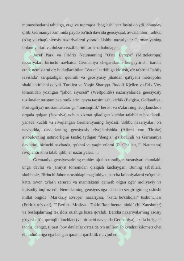 Klassik geosiyosiy konsepsiyalar 4
